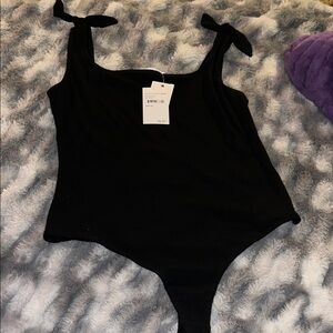 Elodie Black Bodysuit